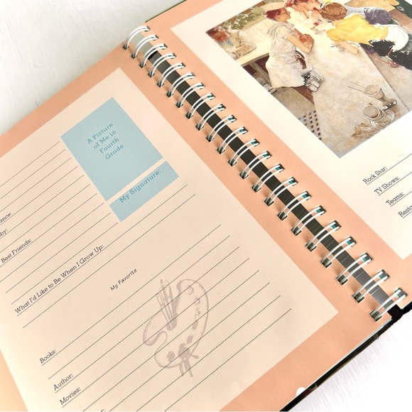 NEW Norman Rockwell My School Days Keepsake Album Preschool to Grade 8 Art Book - Picture 11 of 16